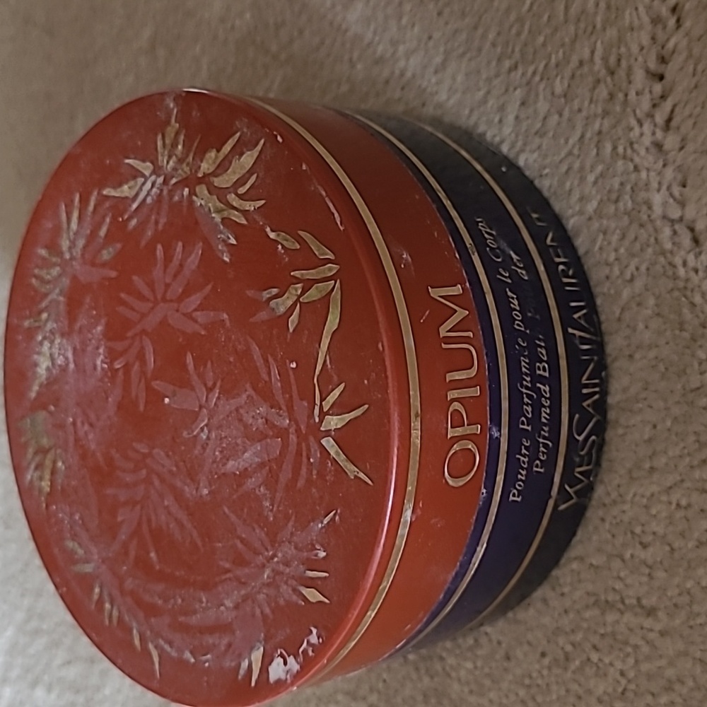 Yves Saint Laurent Vintage Opium Perfumed Bath Powder Container
